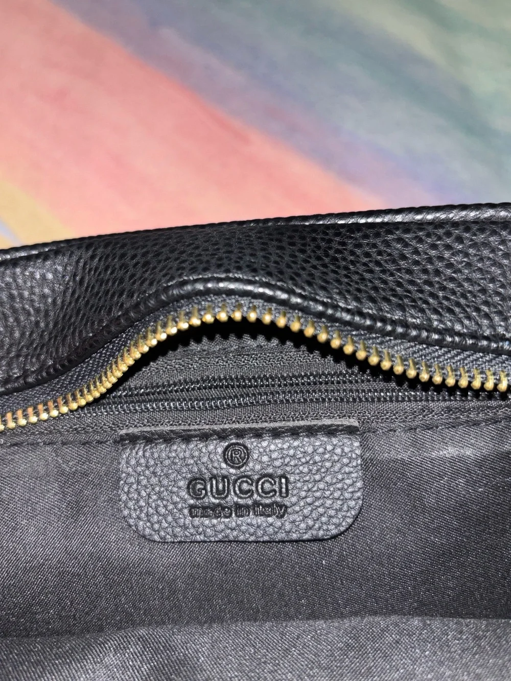 Black Pebbled Small Soho Disco Bag Leather Crossbody Bag